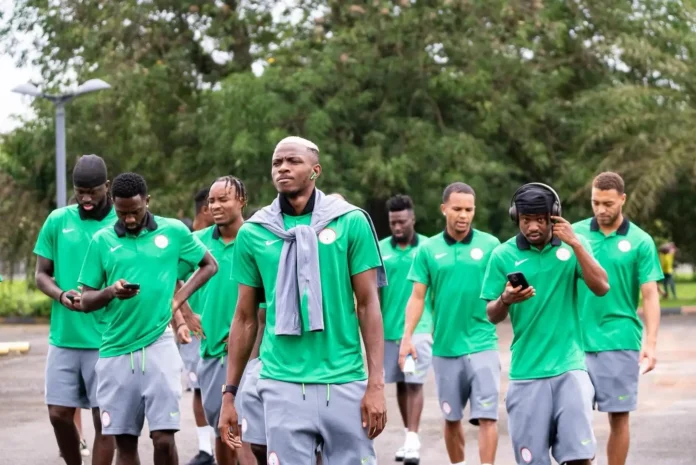 Super Eagles players during Nigeria World Cup 2030 qualification campaign